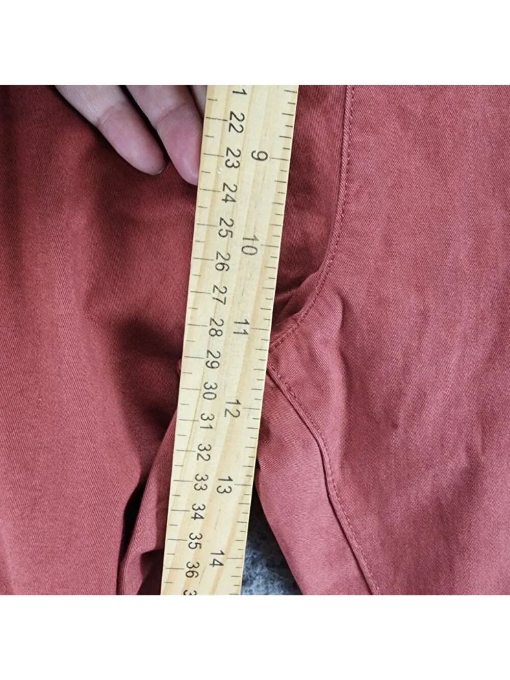 Tailor Vintage Pants Mens 38x30 Red Stretch High Rise Slim Fit *NWT*